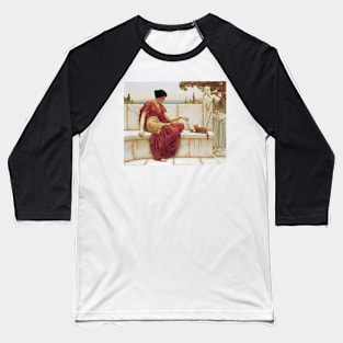 John William Godward - The Favourite Baseball T-Shirt